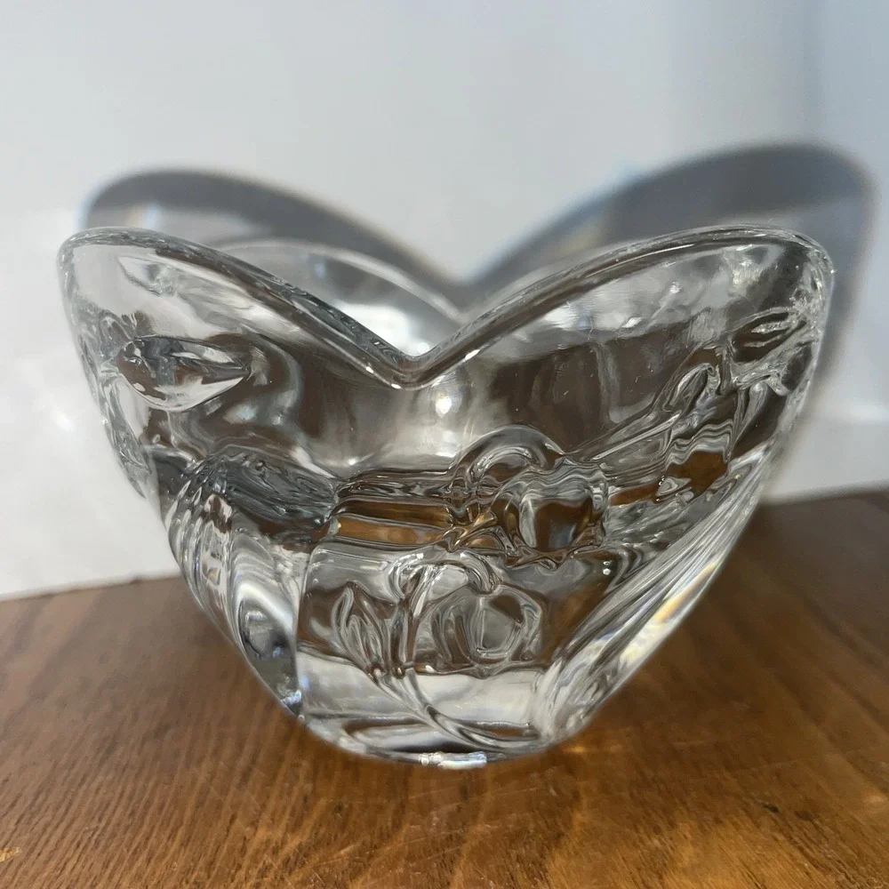 Vintage Mikasa Bridal Lily Glass Votive Candle Cups Holder 4